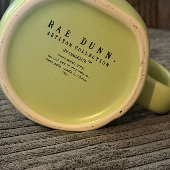 Rae Dunn Pastel Green 'EASTER' Ceramic Matte Mug w/ Gold Text - Picture 5 of 6